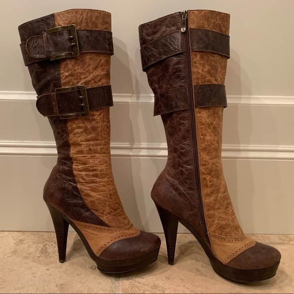 TWO LIPS Pandi Platform Buckle Boots, Size 9-1/2 - Picture 4 of 13